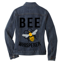 Bee Whisperer Beekeeper Apiarist Beekeeping Ladies Denim Jacket | Artistshot