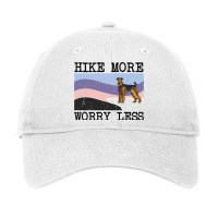 Airedale Terrier Hike More Worry Less Graphic Hiki Adjustable Cap | Artistshot