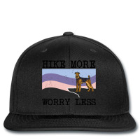 Airedale Terrier Hike More Worry Less Graphic Hiki Printed Hat | Artistshot