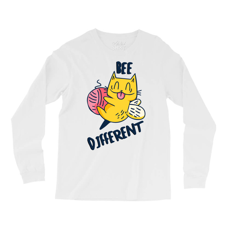 Beeekeepers Bee Different Saying Cats Beekeeping C Long Sleeve Shirts | Artistshot