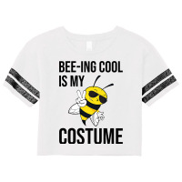 Beeing Cool Is My Costume Bee Beekeeping Halloween Scorecard Crop Tee | Artistshot