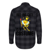 Beeing Cute Is My Costume Bee Beekeeping Halloween Flannel Shirt | Artistshot