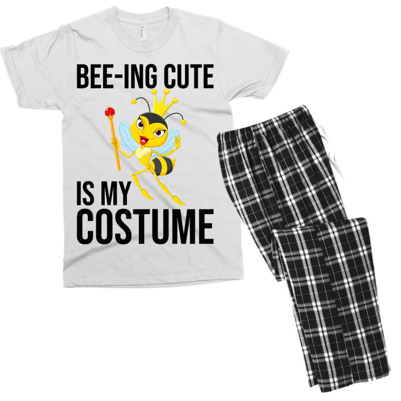 Beeing Cute Is My Costume Bee Beekeeping Halloween Men's T-shirt Pajama Set | Artistshot