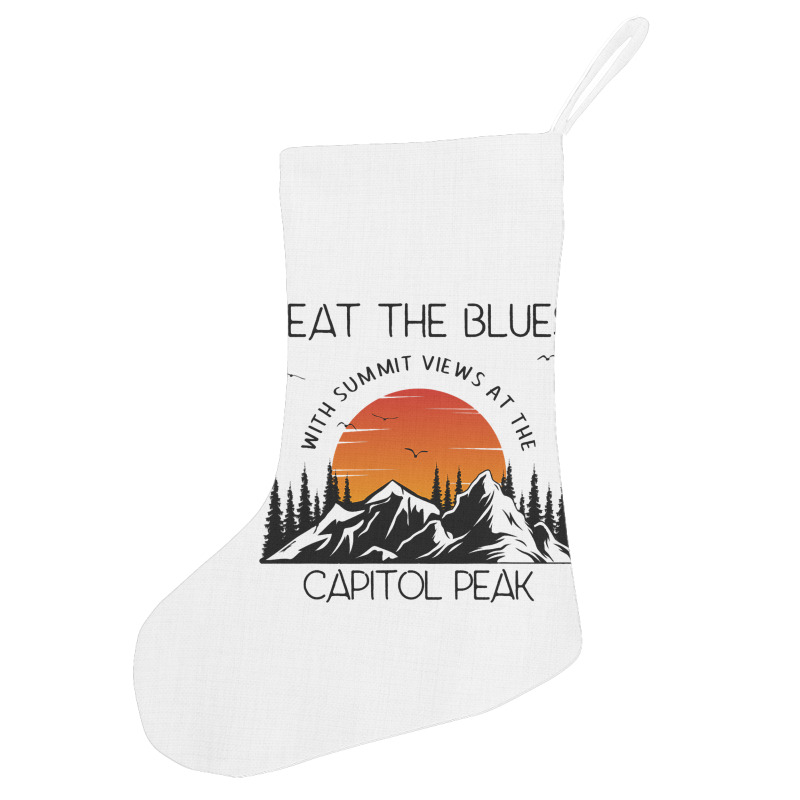 Capitol Peak Hiking And Mountain Climbing Trails Holiday Stocking | Artistshot