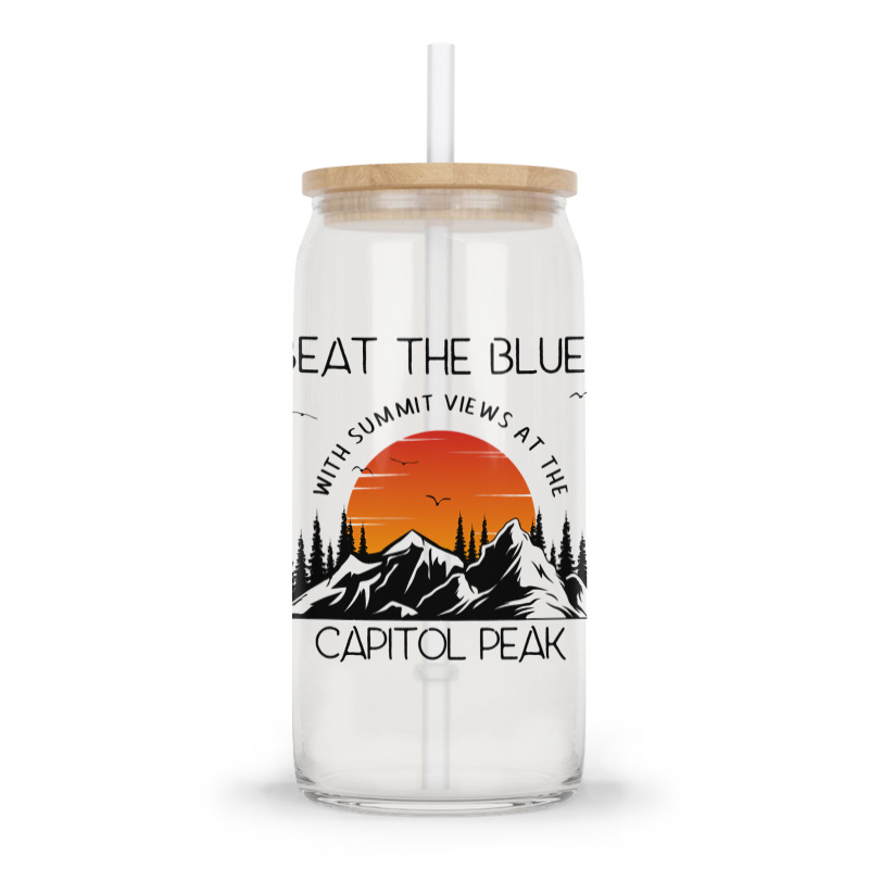 Capitol Peak Hiking And Mountain Climbing Trails Glass Tumbler | Artistshot