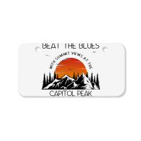 Capitol Peak Hiking And Mountain Climbing Trails Bicycle License Plate | Artistshot