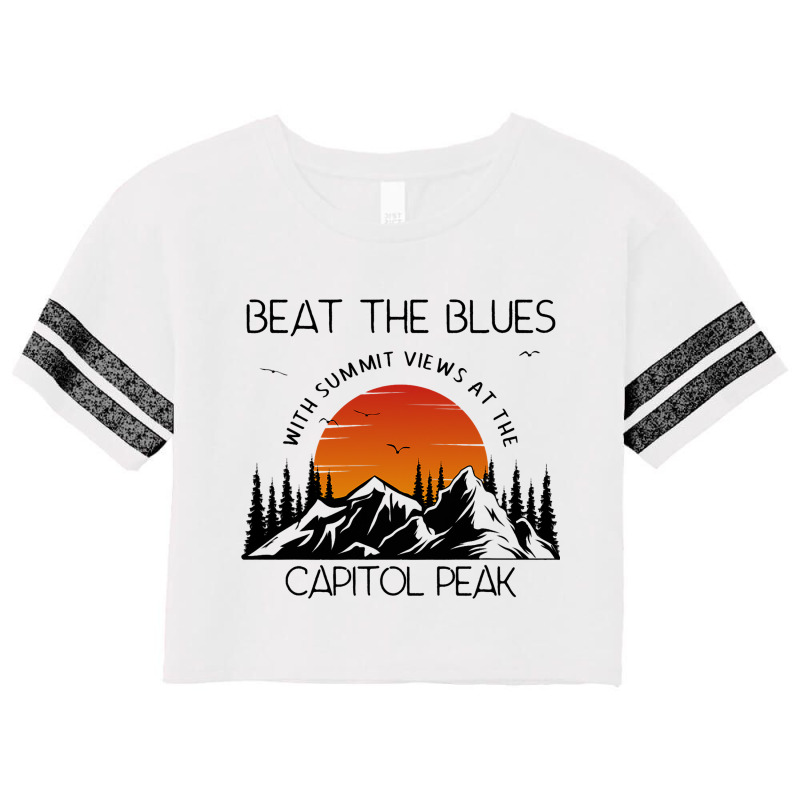 Capitol Peak Hiking And Mountain Climbing Trails Scorecard Crop Tee by AamiraMelon | Artistshot