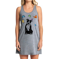 American Staffordshire Terrier Butterflies Amstaff Tank Dress | Artistshot