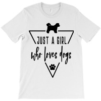 Bichon Frise Just A Girl Who Loves Dogs Mom Paw Pr T-shirt | Artistshot