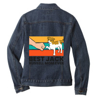 Best Jack Russel Mom Ever Mother Of Jack Russell T Ladies Denim Jacket | Artistshot