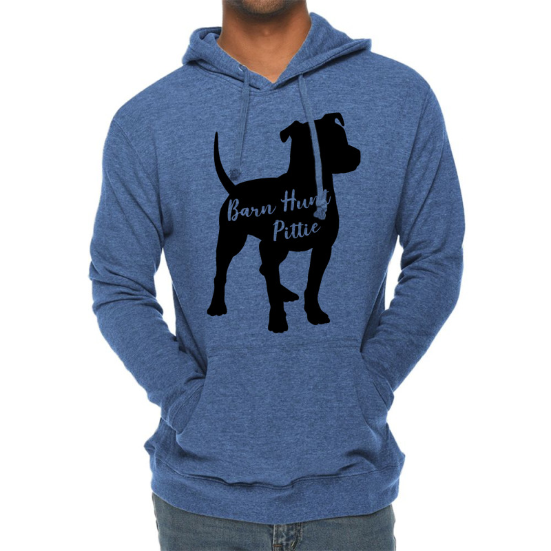 Barn Hunt Pittie Pitbull Dog Silhouette Nose Work Lightweight Hoodie by RenaHetrick | Artistshot