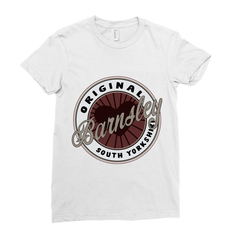 Barnsley In South Yorkshire Travel Souvenir Heart Ladies Fitted T-Shirt by ArtemiCranfor | Artistshot