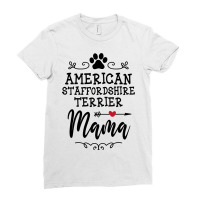 American Staffordshire Terrier Mama Dogs Love Dog  Ladies Fitted T-shirt | Artistshot