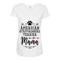 American Staffordshire Terrier Mama Dogs Love Dog  Maternity Scoop Neck T-shirt | Artistshot