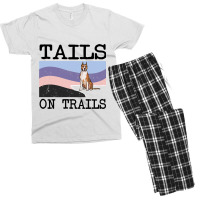 American Staffordshire Terrier Tails On Trails Fun Men's T-shirt Pajama Set | Artistshot