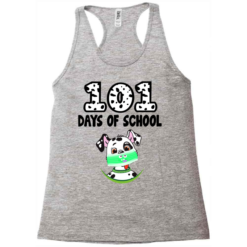 101 Days Of School Dalmatian Dog Lover Teacher Gif Racerback Tank by KhylerSweitzer | Artistshot