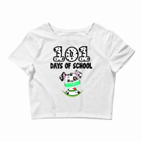 101 Days Of School Dalmatian Dog Lover Teacher Gif Crop Top | Artistshot