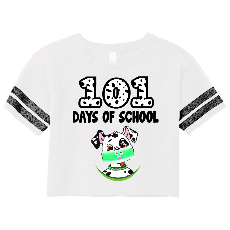 101 Days Of School Dalmatian Dog Lover Teacher Gif Scorecard Crop Tee by KhylerSweitzer | Artistshot