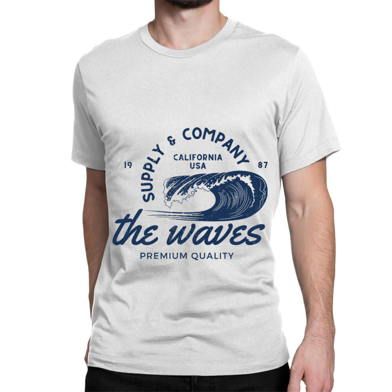 Beach Surfing Surfer Surf Waves Classic T-shirt by FinleeRoddy | Artistshot