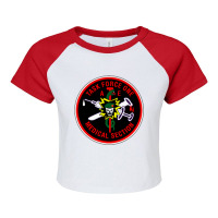 Vietnam War Macvsog Task Force 1 Medical Section Premium T Shirt Raglan Crop Top | Artistshot