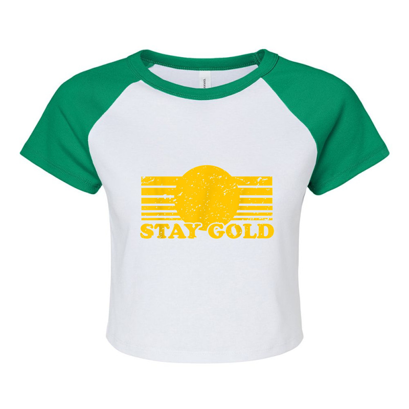 Stay Gold Ponyboy Outsiders Book Movie Novel Retro Raglan Crop Top by Anitabostic | Artistshot