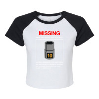 10mm Socket Missing Have You Seen This Socket Raglan Crop Top | Artistshot