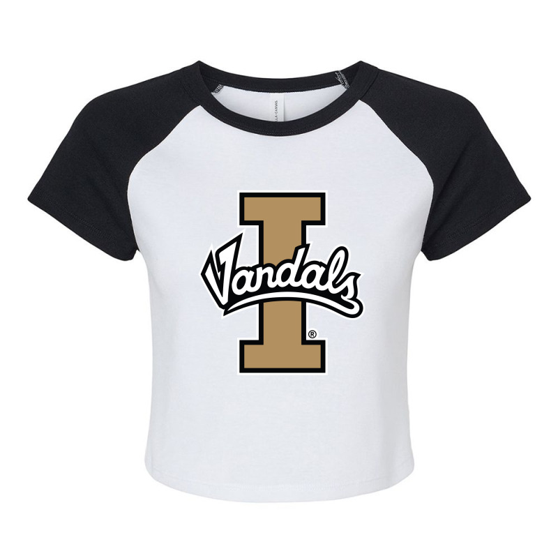 Vandals  Idaho Football Raglan Crop Top | Artistshot