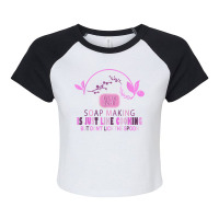 Soap Making Is Just Like Cooking But Don't Lick The Spoon Raglan Crop Top | Artistshot