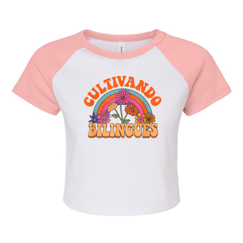 Cultivando Bilingues Spanish Teacher Bilingual Maestra T Shirt Raglan Crop Top by goveteman | Artistshot