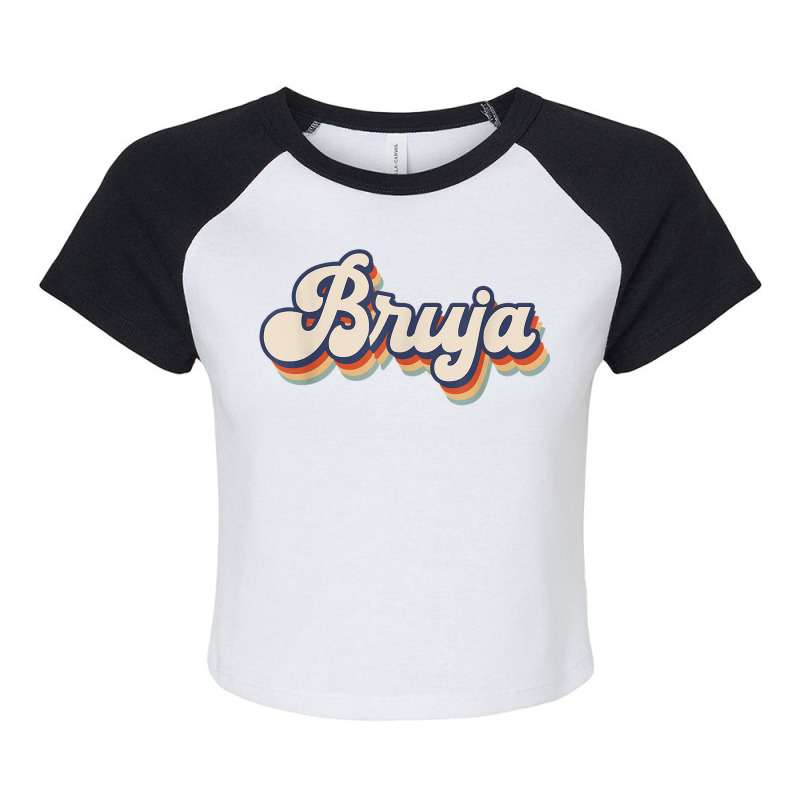 Bruja Latina Halloween Retro Style Raglan Crop Top by Luxuriate | Artistshot