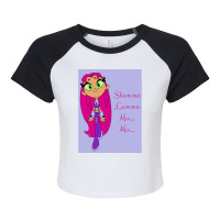 Funny Starfire Raglan Crop Top | Artistshot