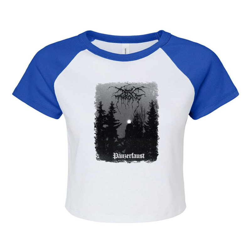 Darkthrone - Panzerfaust - Album Cover Raglan Crop Top by cm-arts | Artistshot