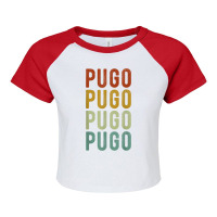 Pugo City Philippines Retro Raglan Crop Top | Artistshot