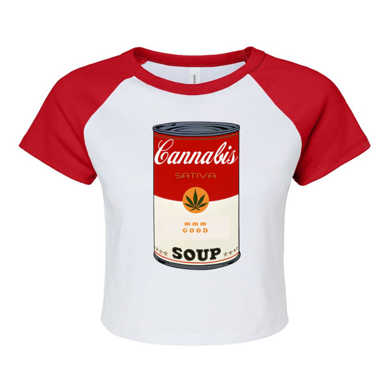 Cannabis Raglan Crop Top by cm-arts | Artistshot