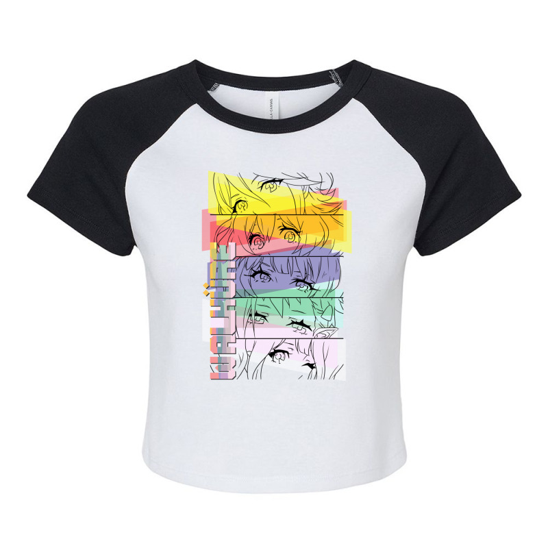 Walkure - Eyes Design  2 Raglan Crop Top by cm-arts | Artistshot