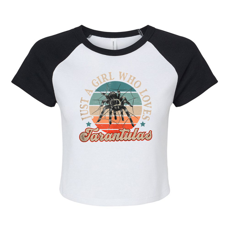 Tarantula Just A Girl Who Loves Tarantulas Terrarium Tank Top Raglan Crop Top by EmilyPoole | Artistshot