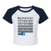 Swimming Theme Raglan Crop Top | Artistshot