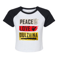 Dulzaina Music Instrument Dolçaina Spanish Music Instrument Raglan Crop Top | Artistshot