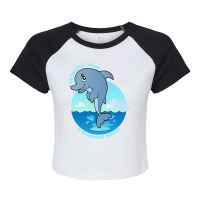 Be Gentle I Have A Sensitive Tummy     (6) Raglan Crop Top | Artistshot