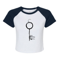 The Infernal Key (black) Raglan Crop Top | Artistshot