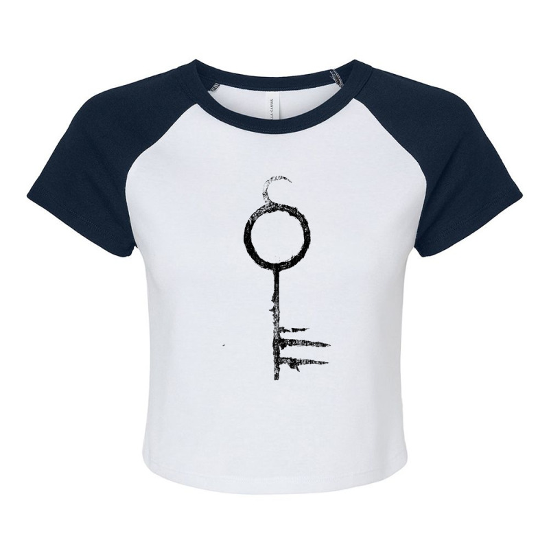 The Infernal Key (black) Raglan Crop Top by AARONROLLER | Artistshot