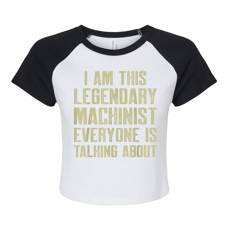 Machinist This Machine Operator Machining Raglan Crop Top by Renew | Artistshot