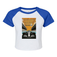 Car Racing There's A Point At 7000 Rpm Orange Poster Raglan Crop Top | Artistshot