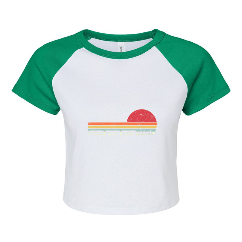 Train Retro Style Raglan Crop Top by atereabag | Artistshot