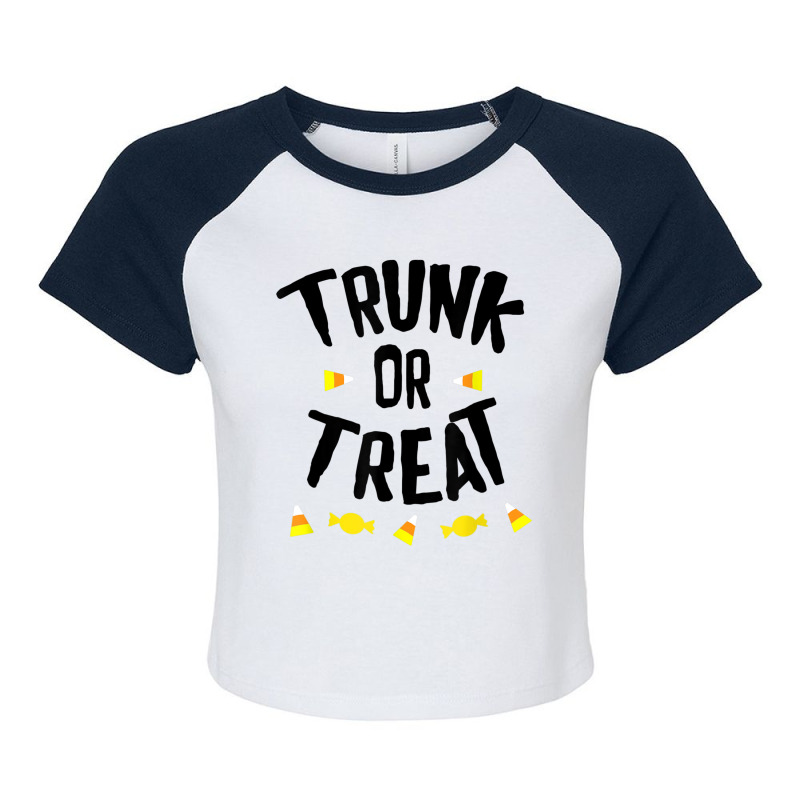 Christian Halloween Trunk Or Treat Church T Shirt Raglan Crop Top by cm-arts | Artistshot