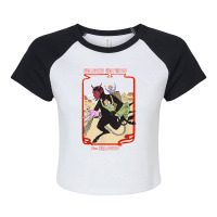 Seasons Beatings From Krampus Christmas Raglan Crop Top | Artistshot