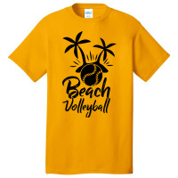 Beach Volleyball Game Serve Sports Spike Volleybal Basic T-shirt | Artistshot