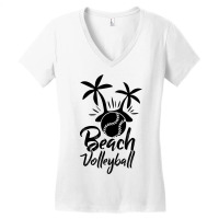 Beach Volleyball Game Serve Sports Spike Volleybal Women's V-neck T-shirt | Artistshot