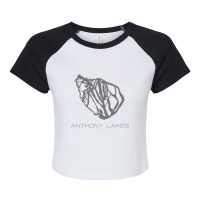 Anthony Lakes Resort 3d Raglan Crop Top | Artistshot