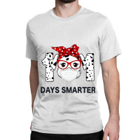 101 Days Smarter Dalmatian Dog Face Mask 100th Day Classic T-shirt | Artistshot